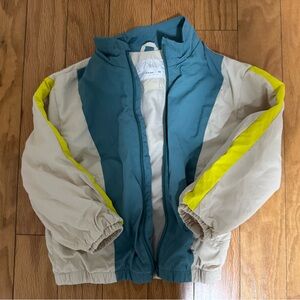 ZARA Kids Toddler Jacket 3T 4T Colorblock Puffer Coat Unisex Zip Up Fall Jacket